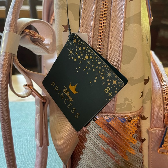 Loungefly Disney Ultimate princess aop sequin mini backpack - Picture 6 of 7